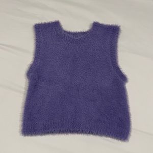 Nordstrom fuzzy tank lavender size small
